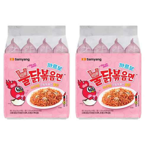 불닭볶음면 까르보 130g, 8개
