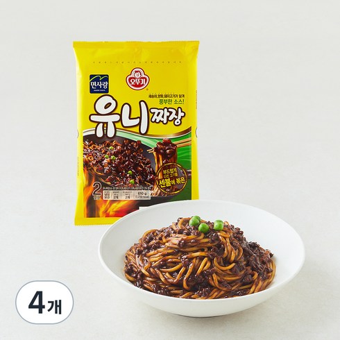 오뚜기 유니짜장 2인분, 610g, 4개