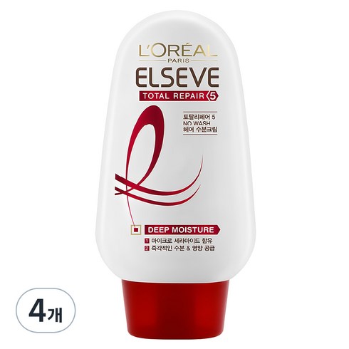 로레알파리 토탈리페어5 헤어 모이스처크림 프로엑스, 110g, 4개