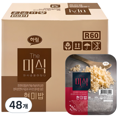 더미식 현미밥, 180g, 48개