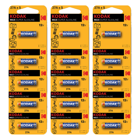 코닥 MAX 27A(MN27) 12V 알카라인 특수건전지, 5개입, 3개