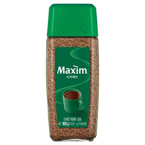 맥심 디카페인 병커피, 100g, 1개입, 1개