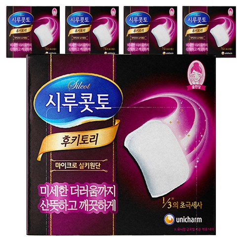 유니참 시루콧토 후키토리코튼 화장솜, 32매입, 5개