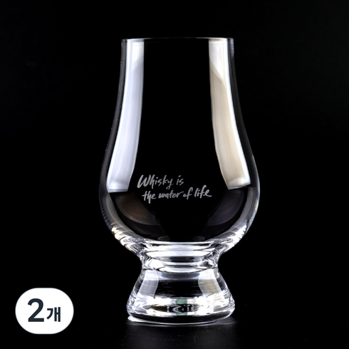 글렌캐런 글래스 아트컬렉션 4 위스키 명언 캘리그래피 Whisky is the, 2개