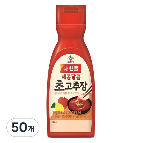 해찬들 새콤달콤 초고추장, 300g, 50개