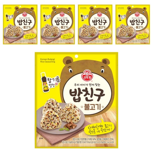 오뚜기 밥친구 불고기, 36.3g, 5개