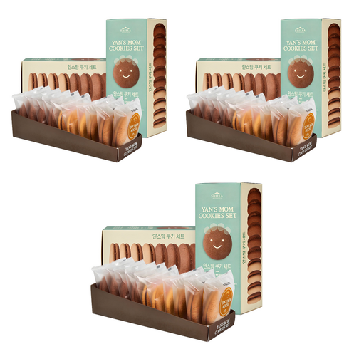 신라명과 얀스맘 쿠키 세트, 650g, 3세트