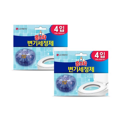 홈스타 변기 세정제 고체형 4p, 160g, 2개