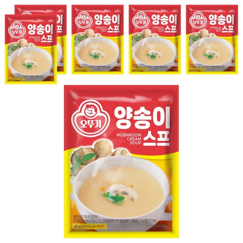 오뚜기 양송이스프, 80g, 6개