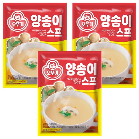 오뚜기 양송이스프, 80g, 3개