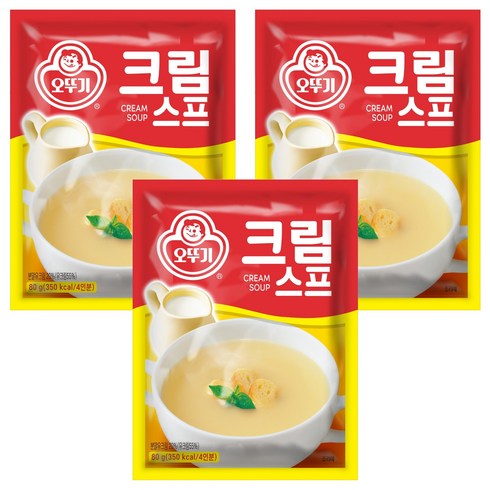 오뚜기 크림스프, 80g, 3개