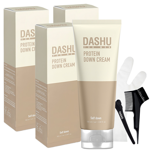 다슈 포 맨 단백질 다운 크림 파마약 일반 & 억센모용, 100ml, 3개
