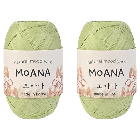 니뜨 모아나 뜨개실 40g, 118 아보카도, 2개