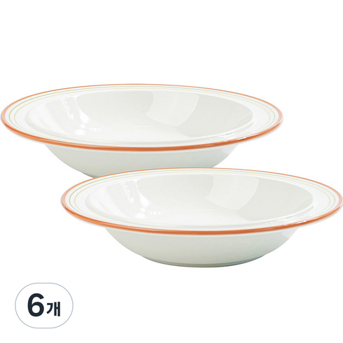 시라쿠스 메이플 파스타볼 23cm, 코지레드, 6개