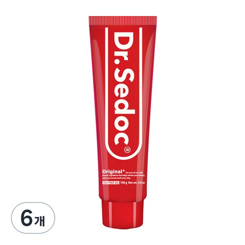 닥터세닥 오리지날 플러스 치약, 140g, 6개