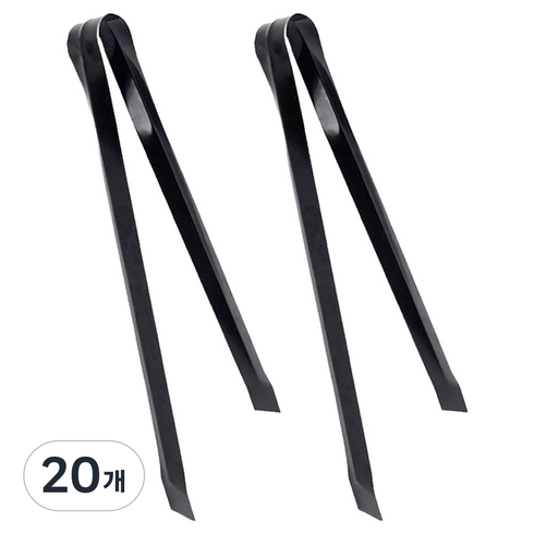 월드크린 숯집게 45cm, 검정, 20개