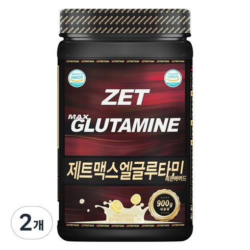 제트리션 제트맥스엘글루타민 레몬에이드, 900g, 2개