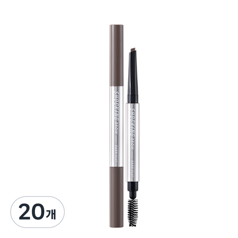 토니모리 더쇼킹 브로우 이지플랫 0.5g, 03 애쉬브라운, 20개