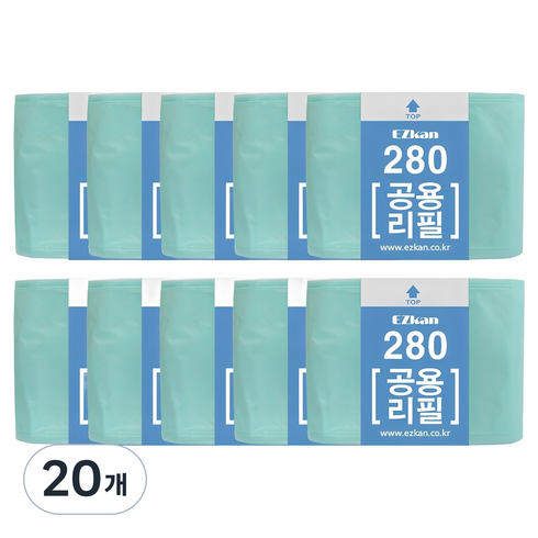 이지캔 매직 공용 리필 280 쓰레기봉투, 27L, 20개