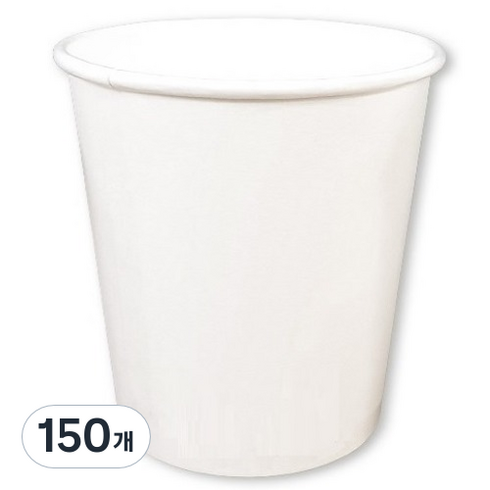 이로울생활 테이크아웃 무인쇄 종이컵 240ml, 1개입, 150개