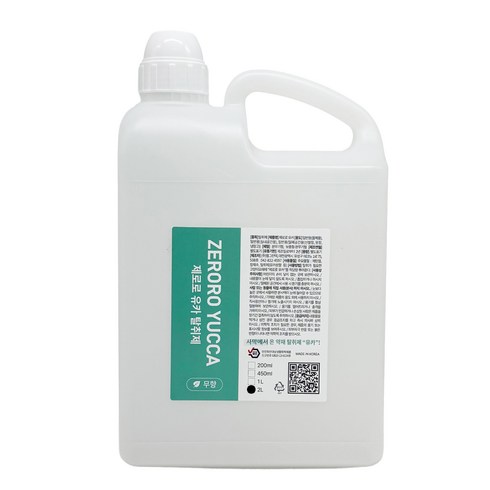 제로로 유카 액체형 탈취제 무향, 1개, 2L