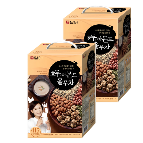 담터 호두 아몬드 율무차, 18g, 115개입, 2개