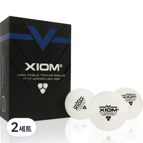 엑시옴 ABS 탁구공, 화이트, 6개입, 2세트