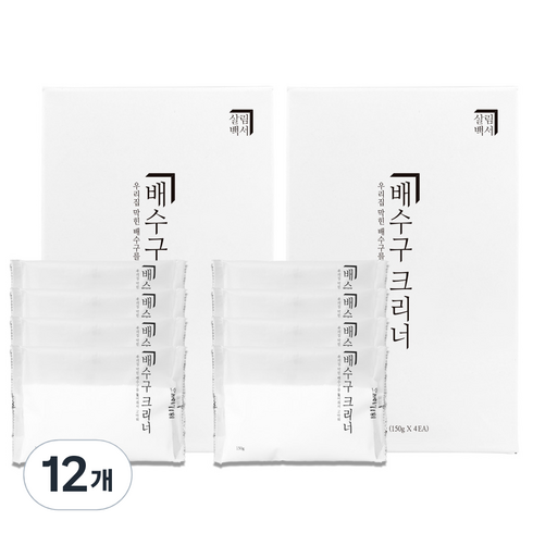살림백서 배수구클리너, 600g, 12개