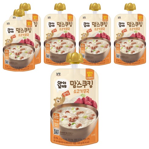 아이꼬야 맘스쿠킹 이유식 9개월부터, 100g, 6개, 소고기무국