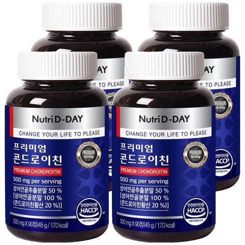 뉴트리디데이 프리미엄 콘드로이친, 90정, 4개