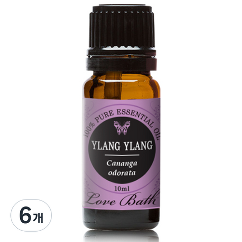 러브바스 일랑일랑 에센셜오일, 10ml, 6개