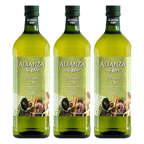알리안자 아보카도 오일, 3개, 1L