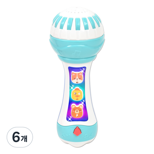 동물 멜로디 마이크, 파랑, 6개