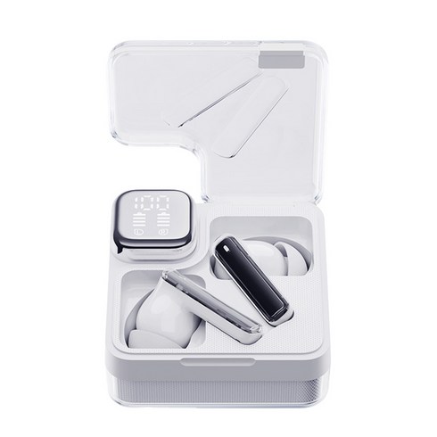 QCY T31 멜로버즈 네오 LED디스플레이 블루투스 이어폰 화이트 7시간 방수가능, QCY-T31 MeloBuds Neo
