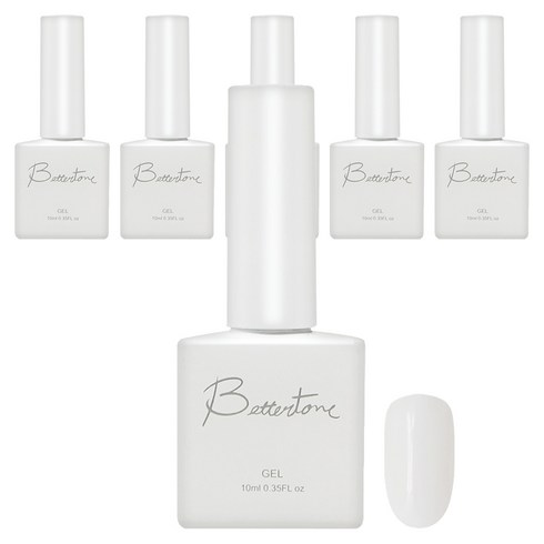아이빛 베러톤 누드 스킨 시럽 젤네일, BT-100 누드화이트, 10ml, 6개