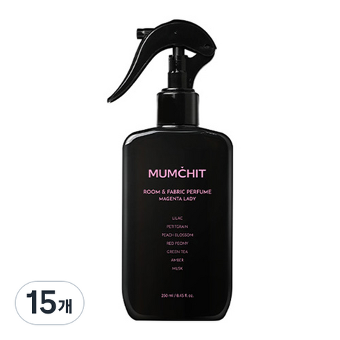 멈칫 대용량 섬유향수, 마젠타레이디, 250ml, 15개
