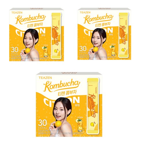 티젠 콤부차 유자, 5g, 30개입, 3개