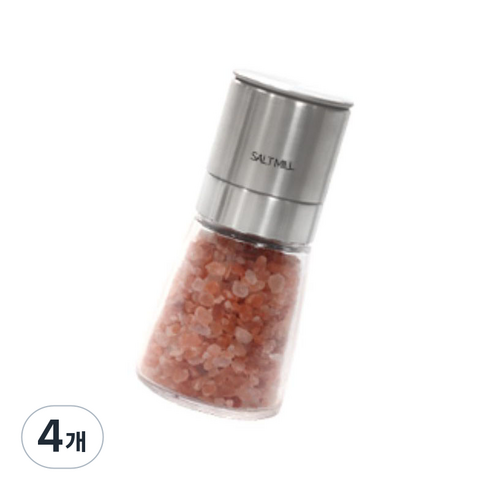 엔에이치비 소금 그라인더, 140ml, 4개