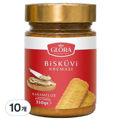 카라멜 비스킷 스무스 스프레드, 350g, 10개