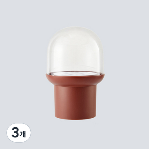 JCP 메이크업 브러쉬 케이스, 초콜릿, 3개