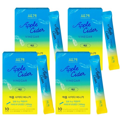 쌍계명차 애플사이다비니거 레몬, 50g, 4개