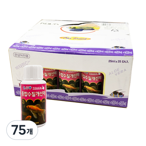 샘아쿠아 터치 종합수질개선제, 25ml, 75개