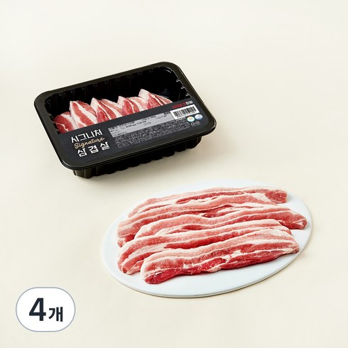 선진포크한돈 시그니처 삼겹살 (냉장), 500g, 4개