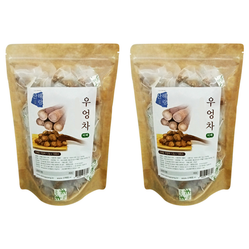 산해랑 수제 우엉차 티백, 100개입, 2개, 1.2g