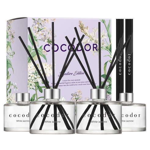 코코도르 시그니처 디퓨저, 화이트쟈스민, 200ml, 4개