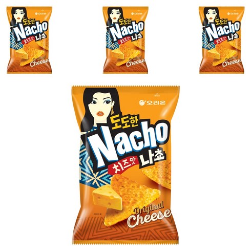 오리온 도도한 나쵸 치즈맛, 155g, 4개