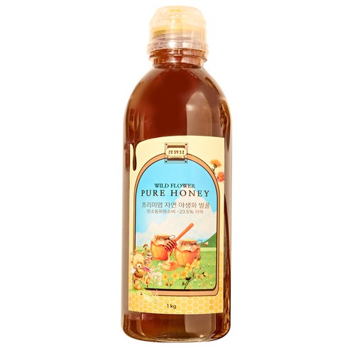 정원담 프리미엄 자연 야생화 순수 벌꿀, 1개, 1kg
