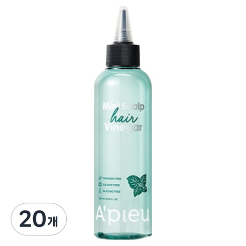 어퓨 민트 스칼프 헤어 식초, 200ml, 20개