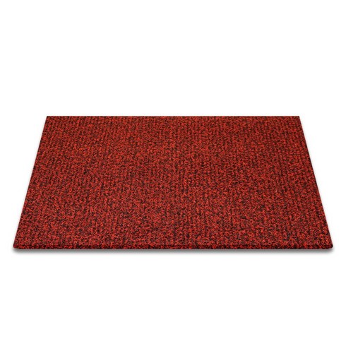 순수 코일 현관매트 100 x 120 cm 두께 20mm, 레드 + 블랙, 1개