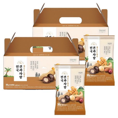 투데이넛 전국견과자랑 제주우도땅콩 세트 900g, 2개